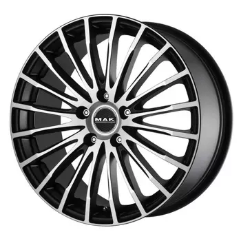 Диск колесный MAK Fatale 8.5xR19 5x108 ET38 ЦО72 чёрный матовый с полированной лицевой частью F8590FAIB38GG