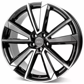 Диск колесный MAK Fivestar 8,5xR20 5x108 ET35 ЦО63,4 черный глянцевый с полированной лицевой частью F8520FSBM35GDY