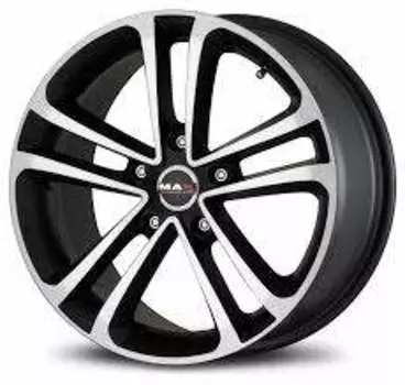 Диск колесный MAK Invidia 7xR16 5x108 ET45 ЦО72 черный матовый с полированной лицевой частью F7060IVIB45GG3