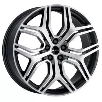 Диск колесный MAK Kingdom 8,5xR20 5x108 ET42 ЦО63,4 серый с полированной лицевой частью F8520KDQM42GD2X