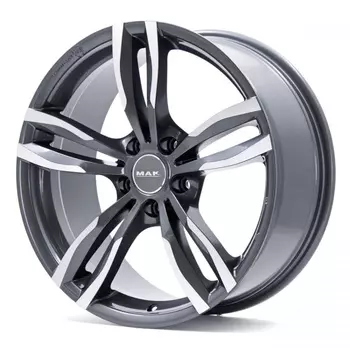 Диск колесный MAK Luft W 7,5xR17 5x112 ET54 ЦО66,6 серый с полированной лицевой частью F7570LTQM54WS5X