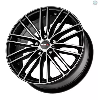 Диск колесный MAK Rapide 7xR16 5x114,3 ET40 ЦО76 черный матовый с полированной лицевой частью F7060RPIB40FF