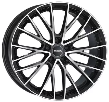 Диск колесный MAK Speciale 8,5xR20 5x112 ET45 ЦО76 черный глянцевый с полированной лицевой частью F8520ECBM45VK2