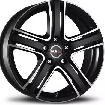 Диск колесный MAK Tuono 8xR18 5x112 ET42 ЦО76 черный матовый с полированной лицевой частью F8080TUID42VK