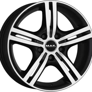 Диск колесный MAK Velocity 7,5xR17 5x108 ET45 ЦО72 черный матовый с полированной лицевой частью F7570WOIB45GG3