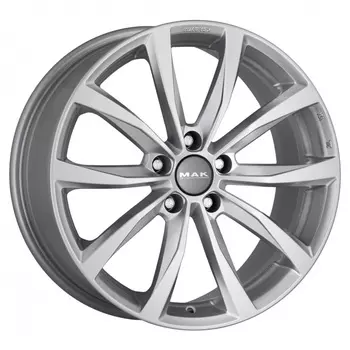 Диск колесный MAK Wolf 8,5xR19 5x114,3 ET40 ЦО64,1 серебристый F8590WFSI40FR3