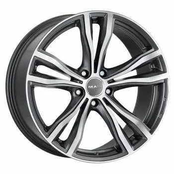 Диск колесный MAK X-Mode 9xR19 5x112 ET32 ЦО66,6 серый с полированной лицевой частью F9090XMQM32WSX
