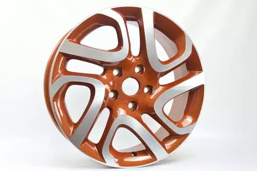 Диск колесный NEO 700 6.5xR17 5x114.3 ET50 ЦО66.1 оранжевый с полированной лицевой частью rd833589