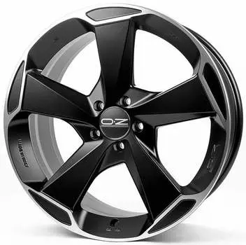 Диск колесный OZ Aspen HLT 9,5xR20 5x108 ET36 ЦО63,4 черный матовый с полированной лицевой частью W01A0300154
