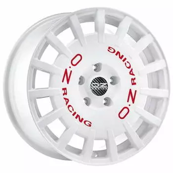 Диск колесный OZ Rally Racing 8xR18 5x114.3 ET45 ЦО75 гоночный белый с красными буквами W01A1220633