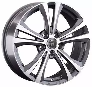Диск колесный Replay B230 7,5xR18 5x112 ET51 ЦО66,6 серый глянцевый с полированной лицевой частью 081385-160023005