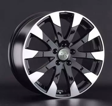 Диск колесный Replay FD133 7,5xR17 5x108 ET52,5 ЦО63,3 черный глянцевый с полированной лицевой частью 042205-160603003