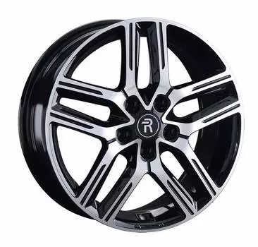Диск колесный Replay GL12 7xR17 5x114,3 ET45 ЦО60,1 чёрный глянцевый с полированной лицевой частью 081558-160152004