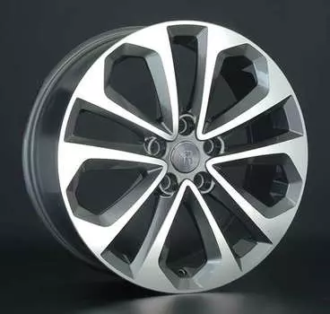 Диск колесный Replay H60 7,5xR17 5x114,3 ET55 ЦО64,1 серый глянцевый с полированной лицевой частью 029470-160111003