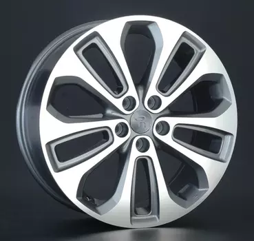 Диск колесный Replay HND124 7,5xR19 5x114,3 ET50 ЦО67,1 серый глянцевый с полированной лицевой частью 022768-040143004