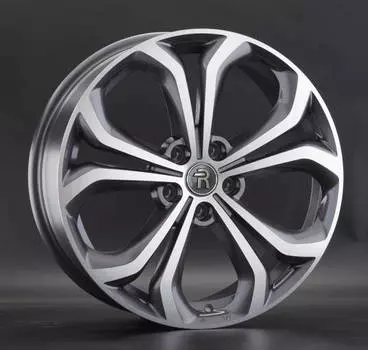 Диск колесный Replay HND255 7,5xR19 5x114,3 ET53 ЦО67,1 серый глянцевый с полированной лицевой частью 043960-160143004