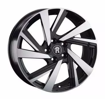 Диск колесный Replay HND260 7,5xR18 5x114,3 ET49,5 ЦО67,1 чёрный глянцевый с полированной лицевой частью 081813-160143004