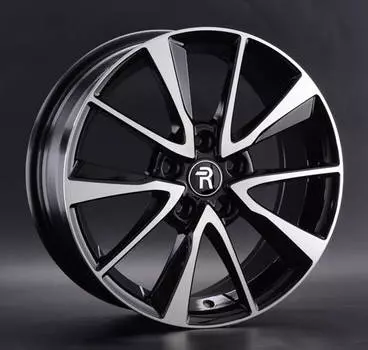 Диск колесный Replay HND277 6,5xR16 5x114,3 ET50 ЦО67,1 черный глянцевый с полированной лицевой частью 081243-160143004