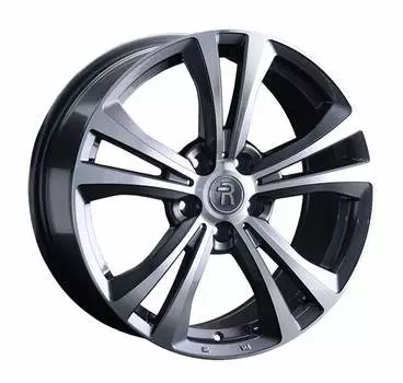 Диск колесный Replay HND318 7,5xR18 5x114,3 ET52,5 ЦО67,1 серый глянцевый с полированной лицевой частью 081387-160143004