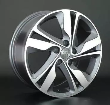 Диск колесный Replay KI152 7xR17 5x114,3 ET48 ЦО67,1 серый глянцевый с полированной лицевой частью 029669-160146004