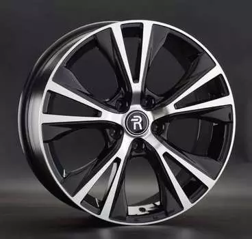 Диск колесный Replay KI232 7,5xR18 5x114,3 ET46 ЦО67,1 черный глянцевый с полированной лицевой частью 079997-160146004
