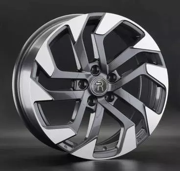 Диск колесный Replay KI236 7xR17 5x114,3 ET48,5 ЦО67,1 серый глянцевый с полированной лицевой частью 045926-160146004