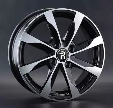 Диск колесный Replay KI244 6xR15 4x100 ET46 ЦО54,1 черный глянцевый с полированной лицевой частью 044162-160146004
