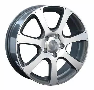 Диск колесный Replay KI284 6,5xR17 5x114,3 ET44 ЦО67,1 серый глянцевый с полированной лицевой частью 046191-990146015