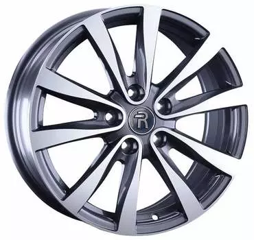 Диск колесный Replay KI296 7xR17 5x114,3 ET48,5 ЦО67,1 серый глянцевый с полированной лицевой частью 080006-160146004