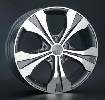 Диск колесный Replay KI80 6,5xR17 5x114,3 ET35 ЦО67,1 серый глянцевый с полированной лицевой частью 020243-030146004