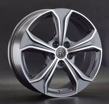 Диск колесный Replay LR67 7xR17 5x108 ET45 ЦО63,3 серый глянцевый с полированной лицевой частью 044216-160211014