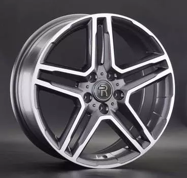Диск колесный Replay LX128 7,5xR18 5x114,3 ET35 ЦО60,1 серый глянцевый с полированной лицевой частью 044739-160113004