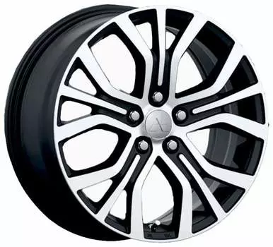 Диск колесный Replay MI136 7xR18 5x114,3 ET38 ЦО67,1 черный глянцевый с полированной лицевой частью 080422-160163004