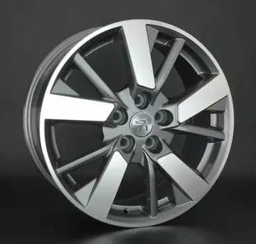 Диск колесный Replay NS139 7,5xR18 5x114,3 ET50 ЦО66,1 серый глянцевый с полированной лицевой частью 026103-040002010