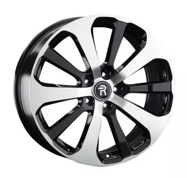 Диск колесный Replay RN199 7,5xR19 5x114,3 ET50 ЦО66,1 черный глянцевый с полированной лицевой частью 080515-160008001