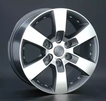 Диск колесный Replay TY83 7,5xR17 6x139,7 ET25 ЦО106,1 серый глянцевый с полированной лицевой частью 014575-040264007