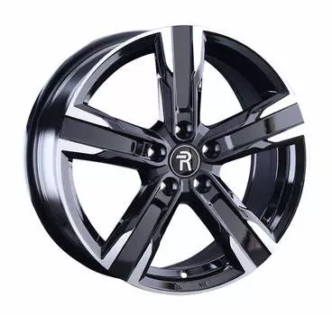 Диск колесный Replay V56 7,5xR17 5x108 ET55 ЦО63,3 черный глянцевый с полированной лицевой частью 045991-160719006