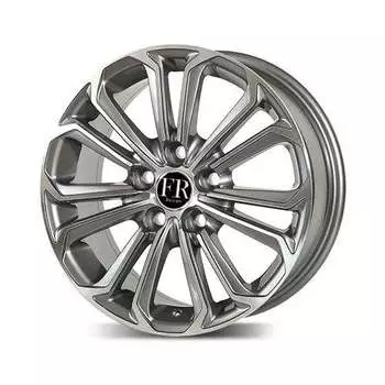 Диск колесный Replica FR TY146 6.5xR16 5x114.3 ЕТ45 ЦО60.1 серый глянцевый с полированной лицевой частью 20/63/29/1058