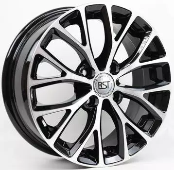 Диск колесный RST R015 6xR15 4x100 ET50 ЦО60,1 черный с полированной лицевой частью rd833266