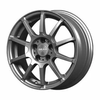 Диск колесный СКАД Акита 6xR15 5x100 ET38 ЦО57,1 серый тёмный матовый 2880527