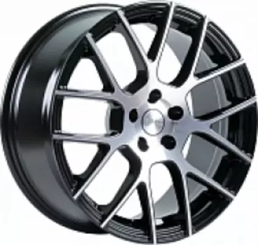 Диск колесный СКАД Эвридика-2 6.5xR15 5x139.7 ET40 ЦО98.5 черный глянцевый с полированной лицевой частью 1860005