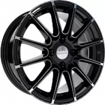 Диск колесный СКАД ЛеМан 7.5xR17 5x100 ET36 ЦО57.1 черный глянцевый с полированной лицевой частью 1950105