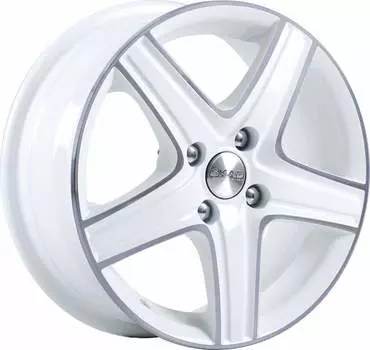 Диск колесный СКАД Магнум 5,5xR14 4x100 ET38 ЦО67,1 белый с полированной лицевой частью 1460124