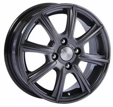 Диск колесный СКАД Монако 5,5xR14 4x100 ET49 ЦО56,6 серый темный матовый 1670527