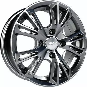 Диск колесный СКАД Монреаль 6xR15 5x100 ET38 ЦО57.1 серый темный матовый 2680727