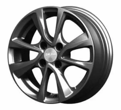 Диск колесный СКАД Ницца 5.5xR14 4x98 ET35 ЦО58.6 серый темный матовый 2950027