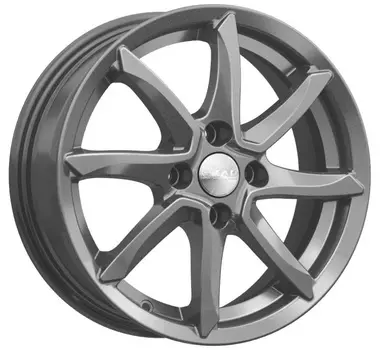 Диск колесный СКАД Осака 6xR15 4x100 ET37 ЦО60,1 серый тёмный матовый 3270127