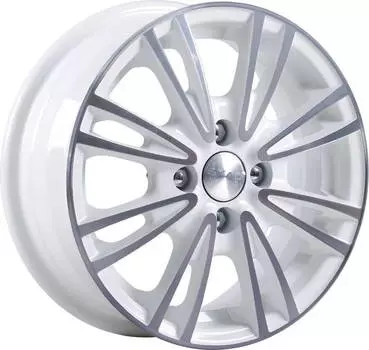 Диск колесный СКАД Пантера 6xR15 4x100 ET48 ЦО54,1 белый с полированной лицевой частью 0970424
