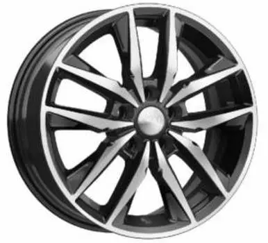 Диск колесный СКАД Тирион 6.5xR16 5x112 ET46 ЦО57.1 чёрный глянцевый с полированной лицевой частью 3461005