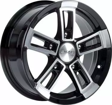 Диск колесный СКАД Тор 8xR18 6x114,3 ET30 ЦО67,1 чёрный глянцевый с полированной лицевой частью 2450205